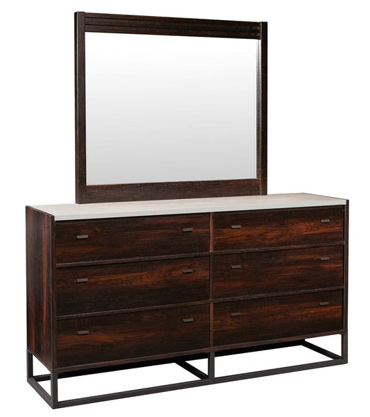 MODERNhome - Organica Mirror, Hand Rubbed Sienna Oak - MB7TCMIR view 2
