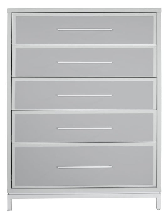 MODERNhome - Quadroma 5 Drawer Chest, Tortora/Grey - OR3TC5DC view 2