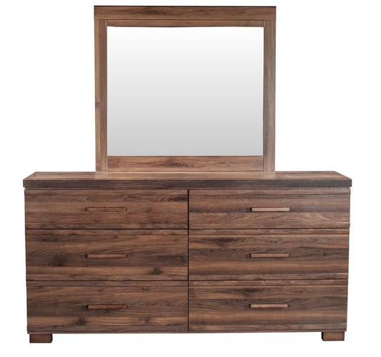 MODERNhome - Rustica Mirror, American Walnut - BG3TCMIR view 2