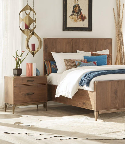 Modus Furniture - Adler Two Drawer Nightstand in Natural Walnut - 8N1681 veiw 2