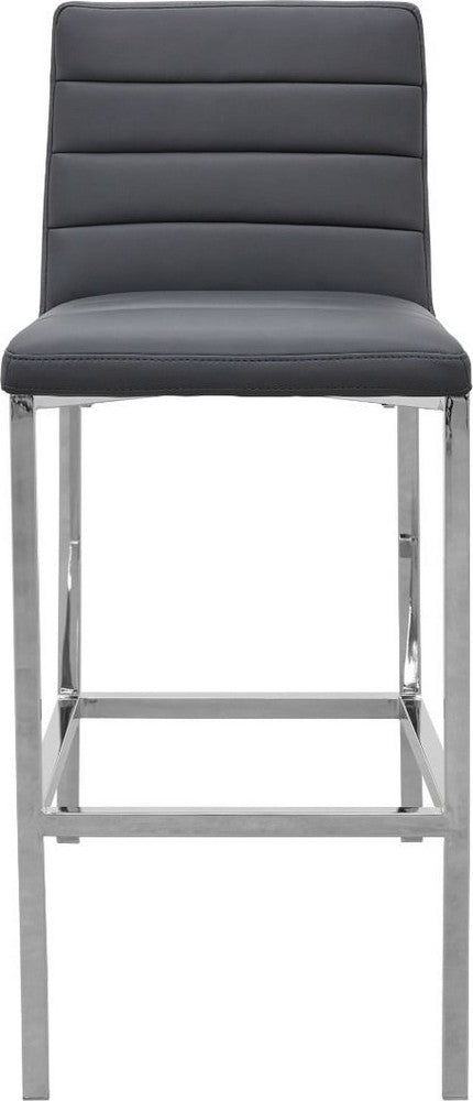Modus Furniture - Amalfi Metal Back Bar Stool in Cobalt Leather - 1AE868M_1 view 2
