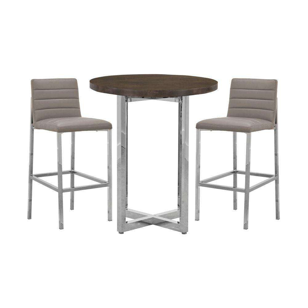 Modus Furniture - Amalfi Metal Back Bar Stool in Taupe (Set of 2) - 1AE268M veiw 4
