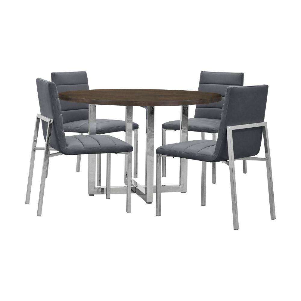 Modus Furniture - Amalfi Metal Back Chair in Cobalt (Set of 2) - 1AE866M veiw 4