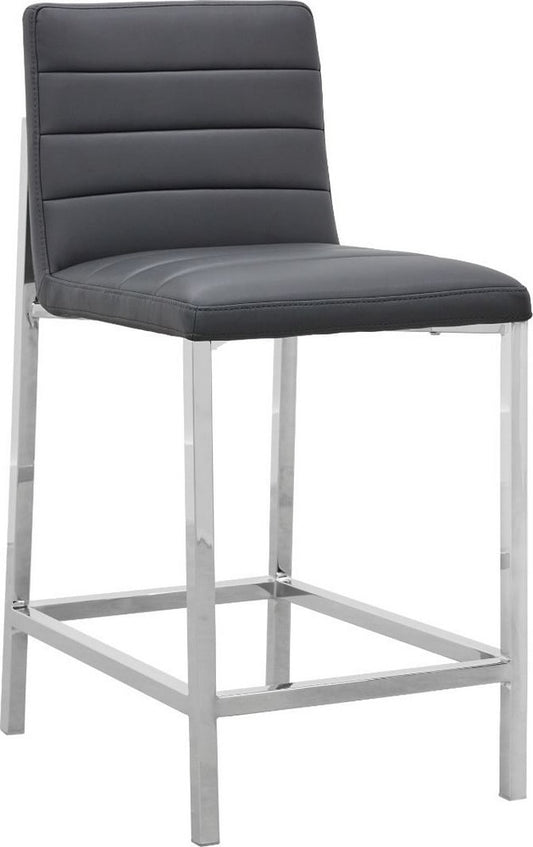 Modus Furniture - Amalfi Metal Back Counter Stool in Cobalt Leather - 1AE870M_1 view 2