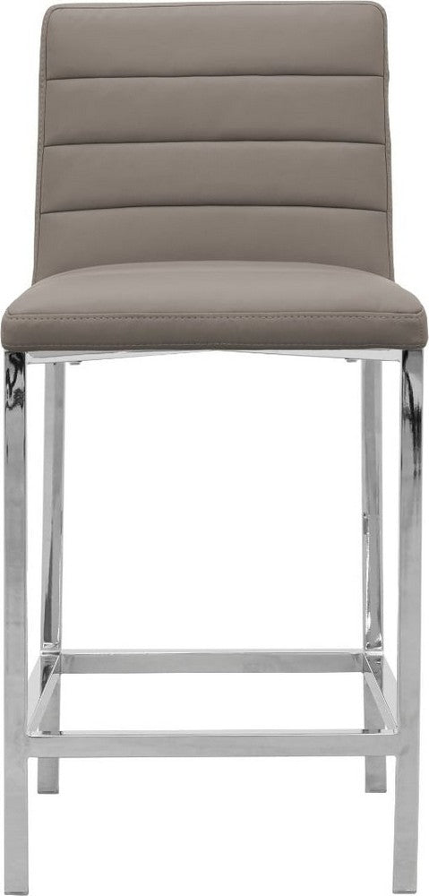 Modus Furniture - Amalfi Metal Back Counter Stool in Taupe Leather - 1AE270M_1 view 2