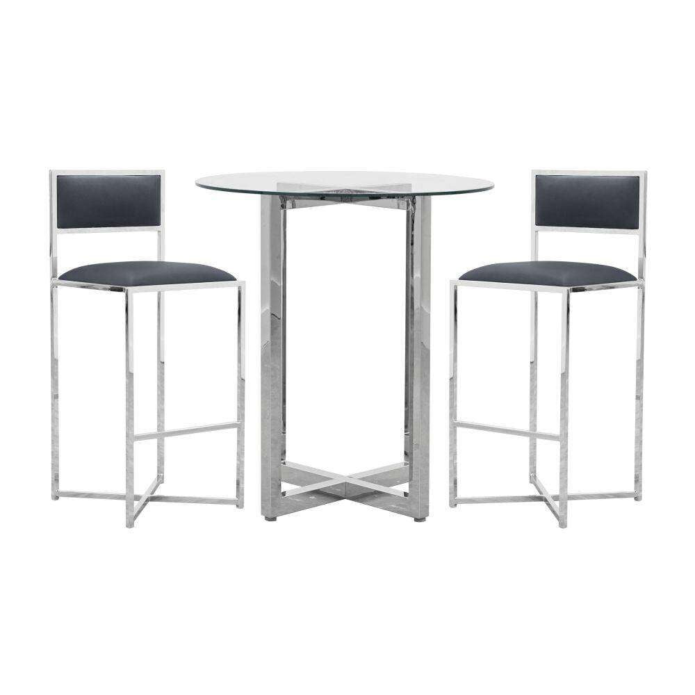 Modus Furniture - Amalfi X-Base Bar Stool in Cobalt (Set of 2) - 1AE868X veiw 6