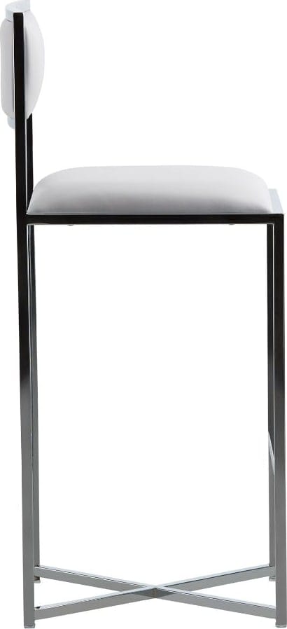 Modus Furniture - Amalfi X-Base Bar Stool in White Leather Set of 2 - 1AA468X_2 view 2