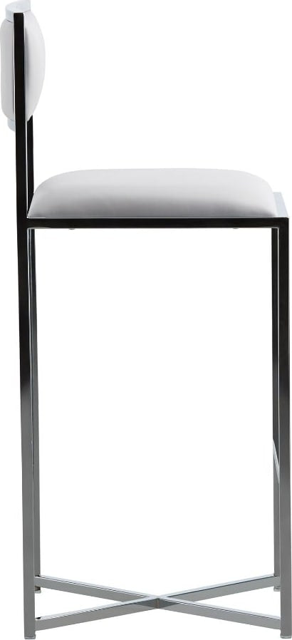 Modus Furniture - Amalfi X-Base Bar Stool in White Leather Set of 2 - 1AA468X_2 view 2