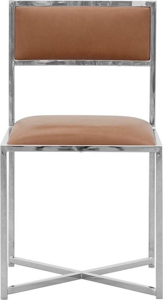 Modus Furniture - Amalfi X-Base Chair in Cognac Leather Set of 2 - 1A8366X_2 view 2