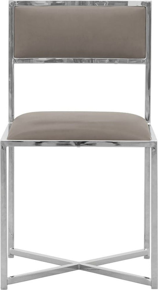 Modus Furniture - Amalfi X-Base Chair in Taupe Leather Set of 2 - 1AE266X_2 view 2