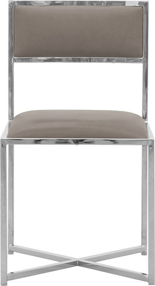 Modus Furniture - Amalfi X-Base Chair in Taupe Leather Set of 2 - 1AE266X_2 view 2