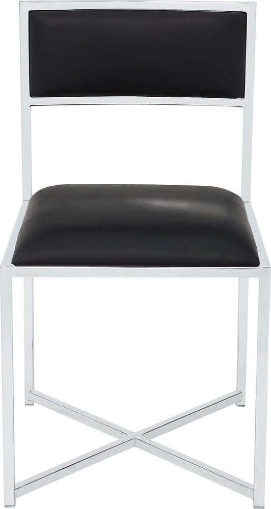 Modus Furniture - Amalfi X Base Chair -Soot/Chrm Set of 2 - 1AZV66X_2 view 2