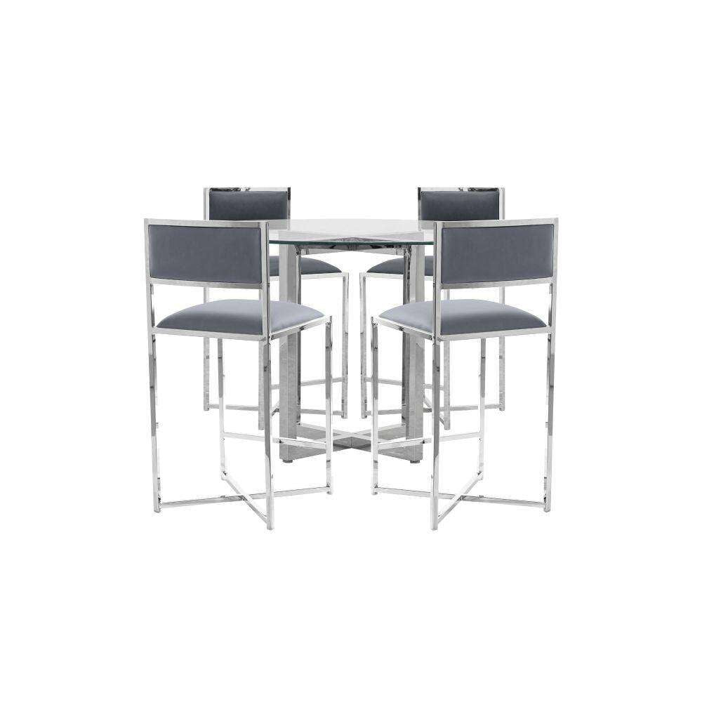 Modus Furniture - Amalfi X-Base Counter Stool in Cobalt (Set of 2) - 1AE870X veiw 6