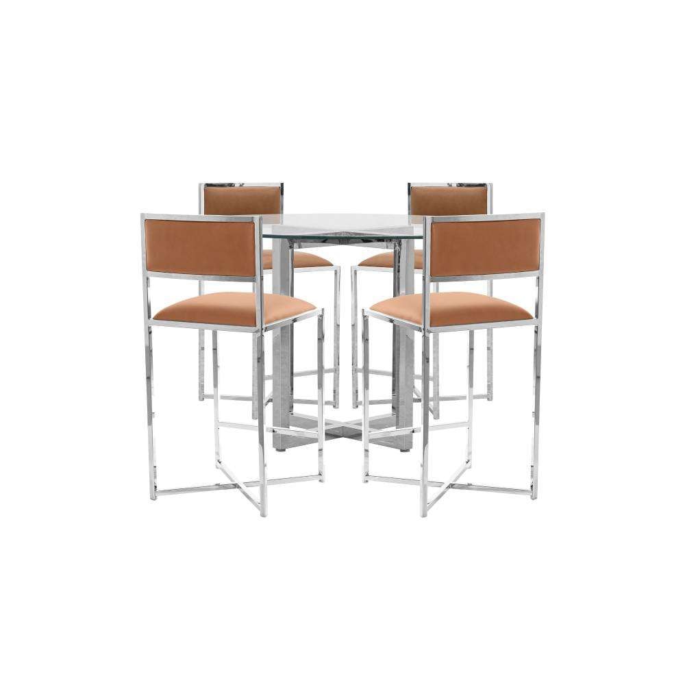 Modus Furniture - Amalfi X-Base Counter Stool in Cognac (Set of 2) - 1A8370X veiw 5