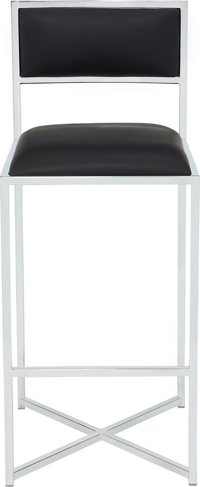 Modus Furniture - Amalfi X Bse Br Stl - Soot/Chrm Set of 2 - 1AZV68X_2 view 2