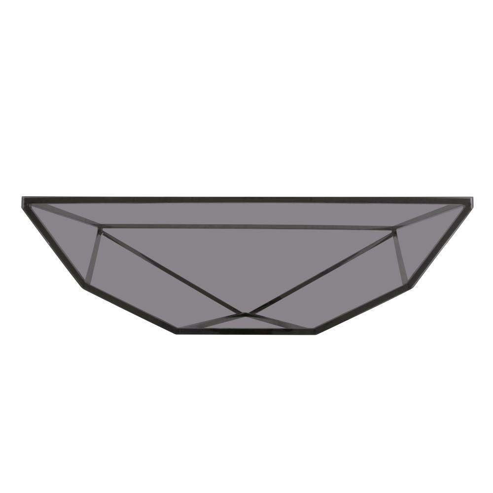Modus Furniture - Aria Smoked Glass and Polished Stainless Steel Console Table - 4VG523 veiw 7