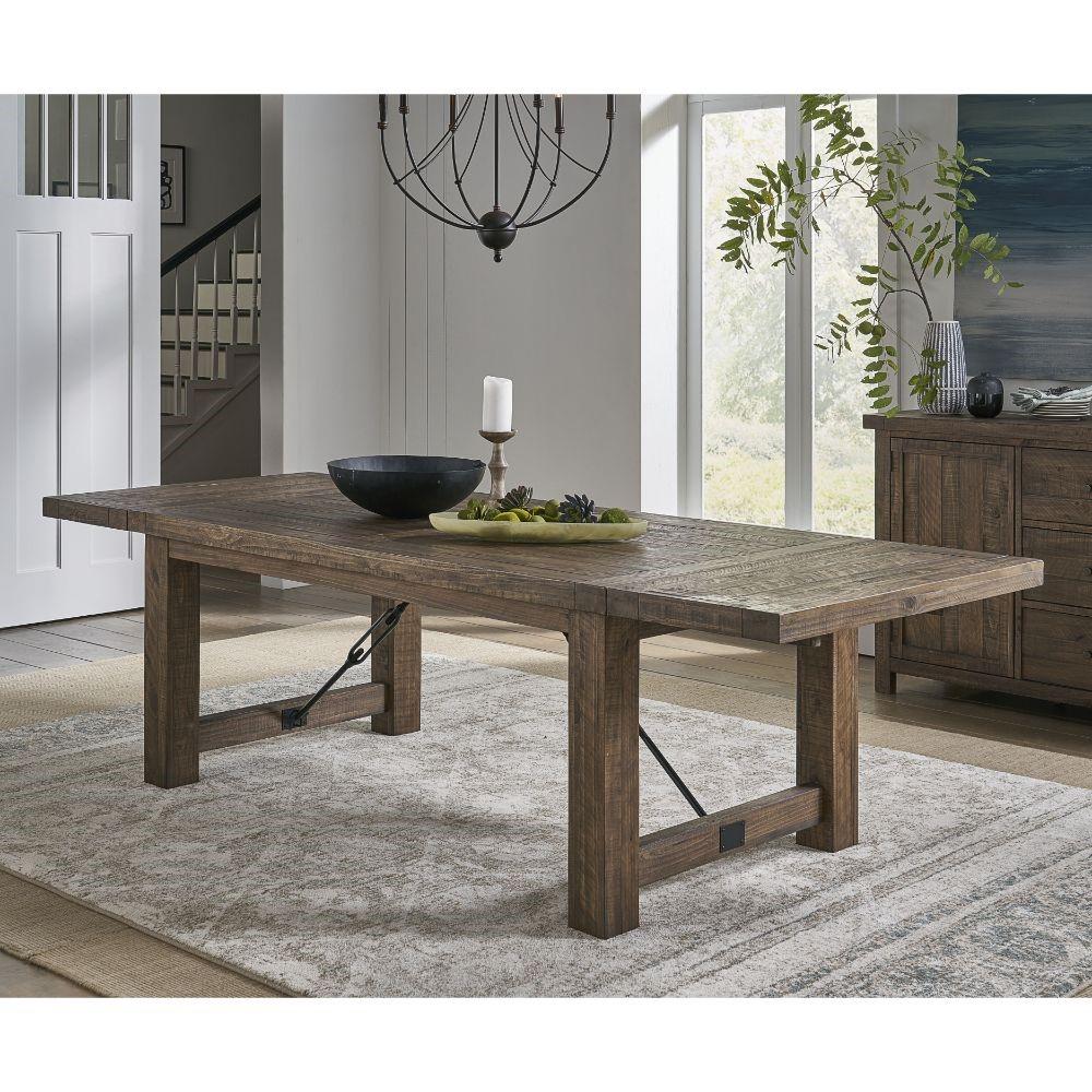 Modus Furniture - Autumn Solid Wood Extending Dining Table in Flink Oak - 8FJ861 veiw 8