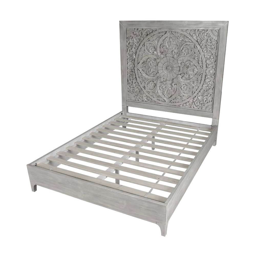 Modus Furniture - Boho Chic Full Bed in Washed White - 1JQ9H4 veiw 8