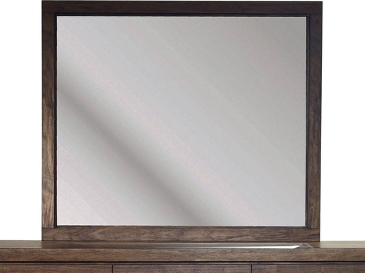 Modus Furniture - Boracay Beveled Glass Landscape Mirror in Wild Oats Brown - LWY683 view 2