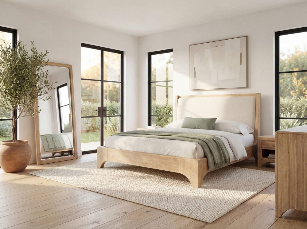 Modus Furniture - Brentwood Flr Mirror - Brioche - VV2K83FL view 8