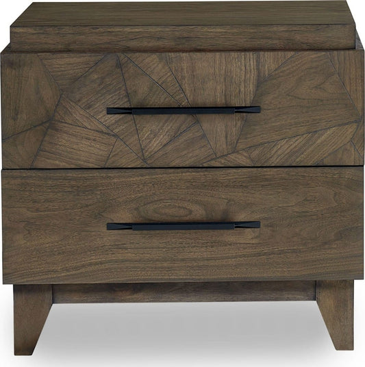 Modus Furniture - Broderick Two-Drawer Nightstand in Wild Oats Brown - EQY681 view 2