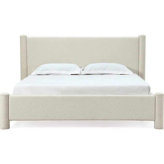 Modus Furniture - Burke Full-size Upholstered Platform Bed in Cottage Cheese Boucle (2026) - MQMZU4 view 2
