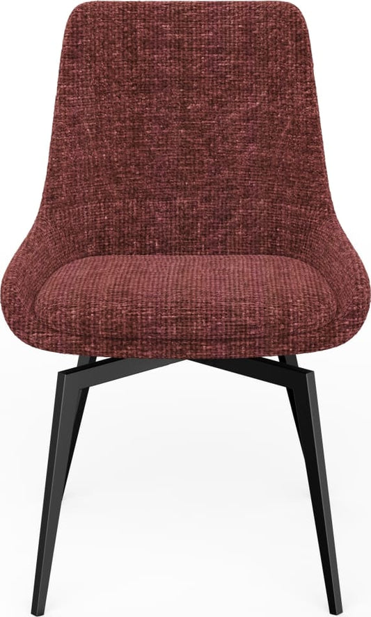 Modus Furniture - CEO 180 Degree Return Swivel Upholstered Dining Chair in Cherry Set of 2 - TGXB64B_2 view 2