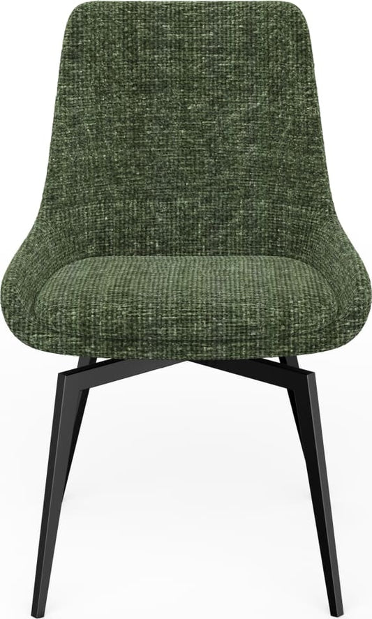 Modus Furniture - CEO 180 Degree Return Swivel Upholstered Dining Chair in Olive Set of 2 - TGXB64D_2 view 2