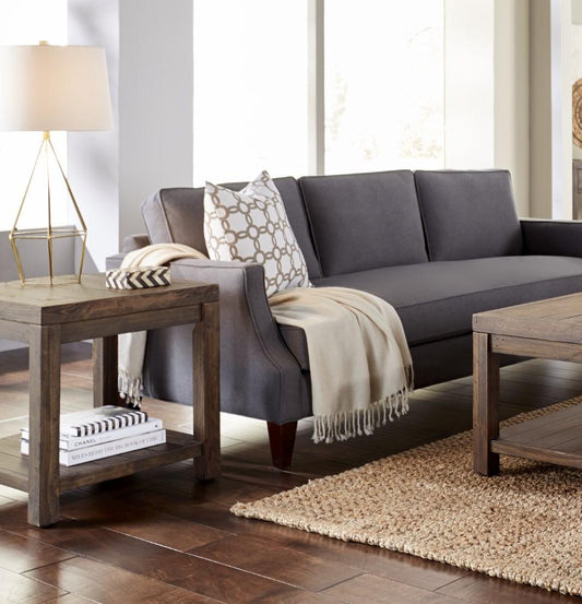 Modus Furniture - Craster Reclaimed Wood Square Side Table in Smoky Taupe - 8S3922 veiw 2
