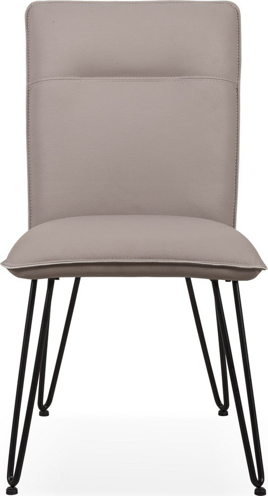 Modus Furniture - Demi Hairpin Leg Modern Dining Chair in Taupe - 9LE266D_1 view 2