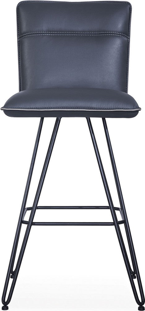 Modus Furniture - Demi Hairpin Leg Swivel Bar Stool in Cobalt - 9LE868D_1 view 2