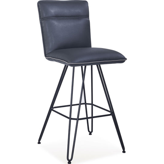 Modus Furniture - Demi Hairpin Leg Swivel Bar Stool in Cobalt (Set of 2) - 9LE868D view 2