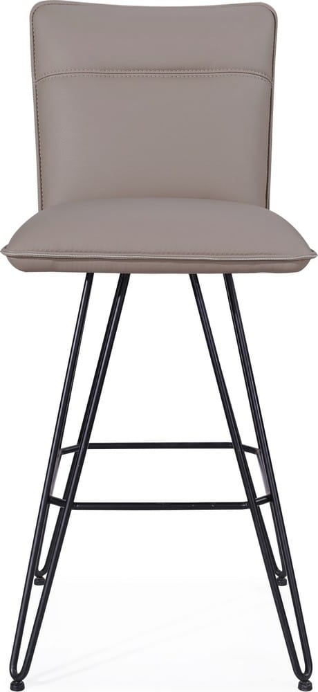 Modus Furniture - Demi Hairpin Leg Swivel Bar Stool in Taupe Set of 2 - 9LE268D_2 view 2
