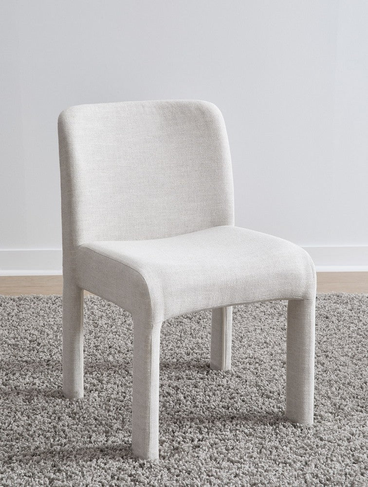 Modus Furniture - Devon Fully Upholstered Dining Chair in Turtle Dove Linen Set of 2 - PWNC63C_2 view 6