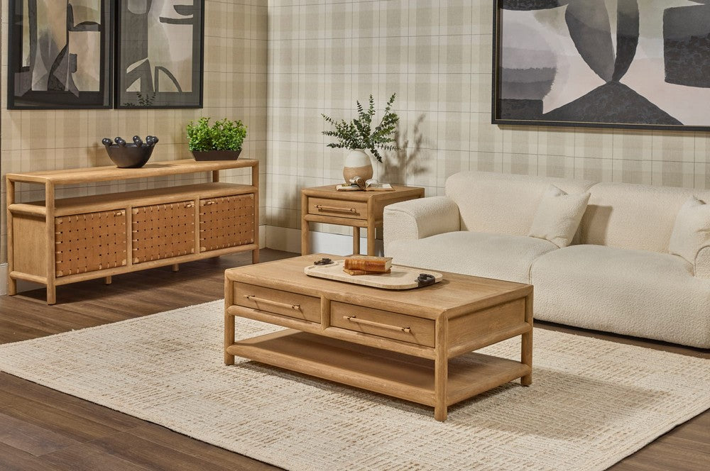 Modus Furniture - Dorsey 72W Wvn Ent Cnsl - Grnl - NSPV2672 view 7