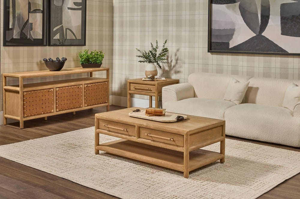 Modus Furniture - Dorsey 72W Wvn Ent Cnsl - Grnl - NSPV2672 view 7