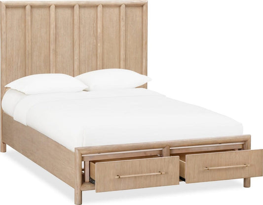 Modus Furniture - Dorsey King-size Two Drawer Storage Bed in Granola - NSPVJ7 view 2
