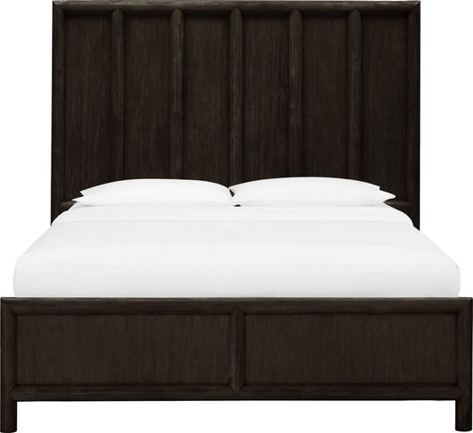 Modus Furniture - Dorsey King-size Wooden Panel Bed in Basalt Grey - NSU5H7 view 2