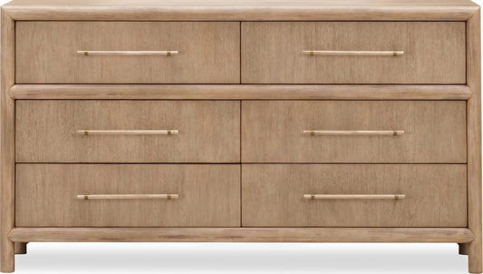 Modus Furniture - Dorsey Six Drawer Dresser in Granola - NSPV82 view 2