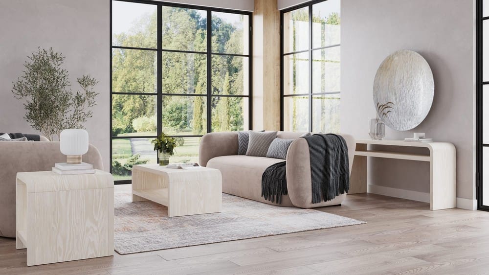 Modus Furniture - Drake Ash Wood Side Table in Sugar - NKNF22 view 5