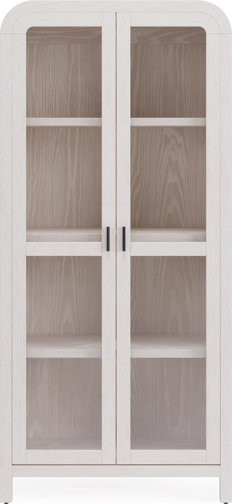 Modus Furniture - Drake Glass Door Wooden Bookcase in Sugar - NKNF19 view 2