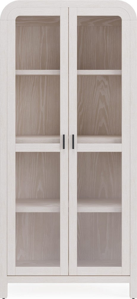 Modus Furniture - Drake Glass Door Wooden Bookcase in Sugar - NKNF19 view 2