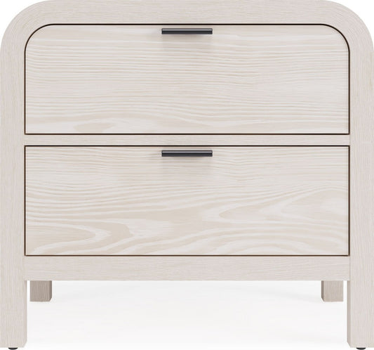 Modus Furniture - Drake Two Drawer USB-Charging Nightstand in Sugar - NKNF81 view 2