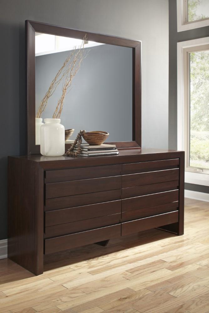 Modus Furniture - Element Mirror in Chocolate Brown - 4G2283 veiw 4