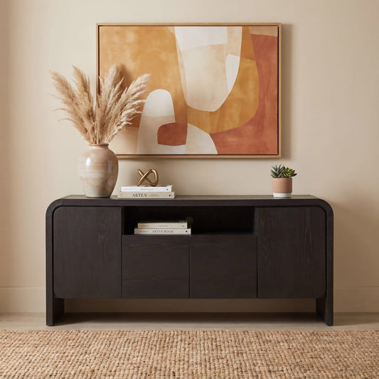 Modus Furniture - Elora Ent Console 64W - Jet - PRKS26A view 2