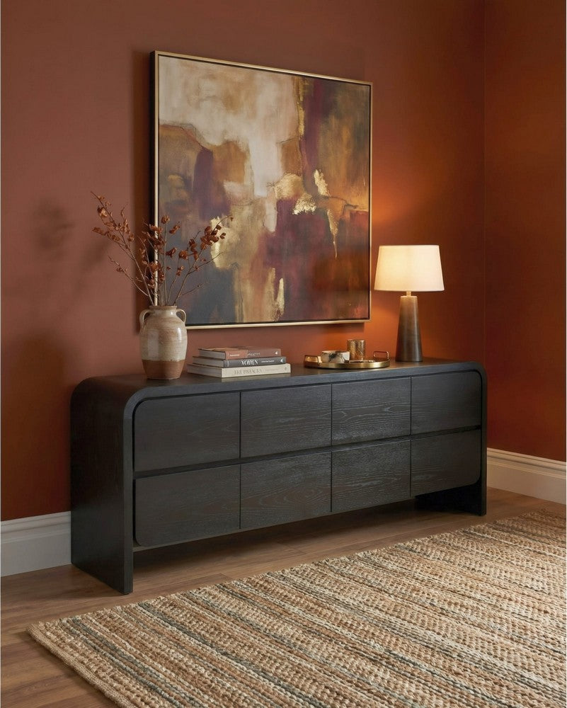 Modus Furniture - Elora Ent Console 78W - Jet - PRKS26B view 4