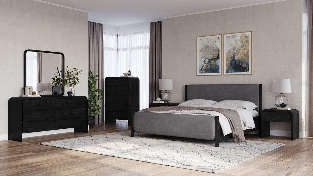 Modus Furniture - Elora Seven Drawer Dresser in Jet Black Ash - PRKS82 view 5