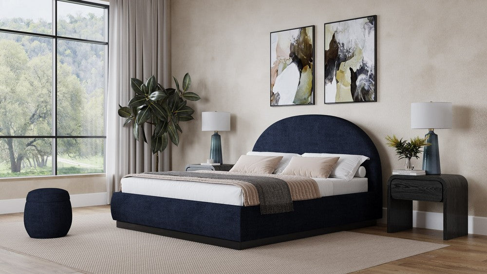 Modus Furniture - Flex Full-Size Upholstered Bed in Blue Jeans Chenille - SRXMH4 view 7