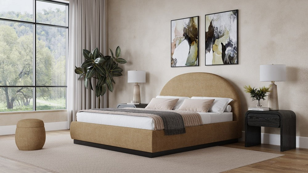 Modus Furniture - Flex Upholstered Ottoman in Porcini Chenille - SRXL88 view 3