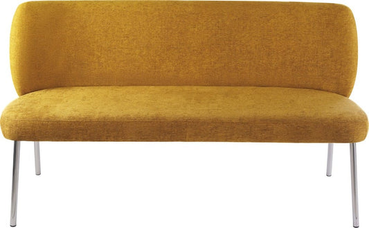 Modus Furniture - Fomo Chenille-upholstered Stainless Steel Base Settee in Pineapple - SWWU65 view 2
